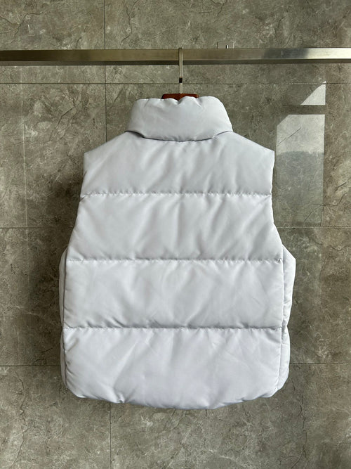 Canada Goose Grandview Black Label Cropped Down Vest in White