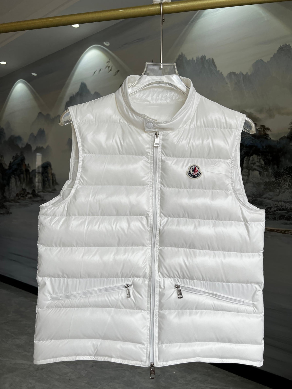 Moncler Asymmetric Zip-Front Vest